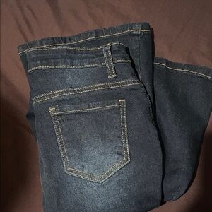 SHEIN Dark Blue Flare & Wide Leg Jeans